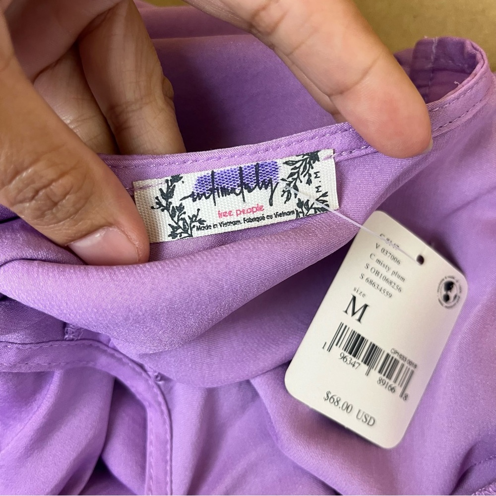 Free People Lilac Mini Dress - Picture 6 of 7